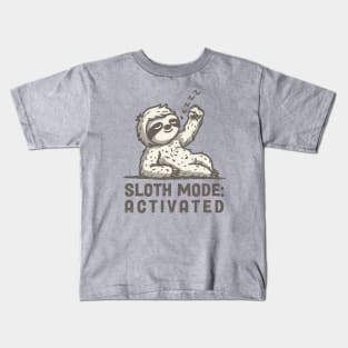 Sloth Mode Kids T-Shirt